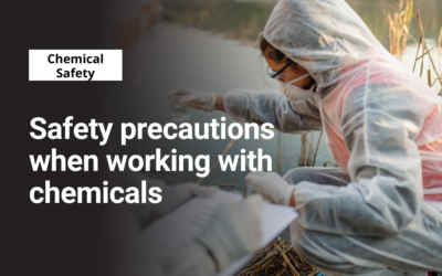 Safety precautions when working with chemicals