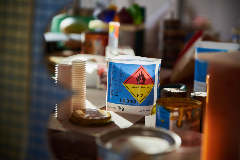 Containers,With,Flammable,Liquids.,Close,Up,Of,Containers,With,Flammable