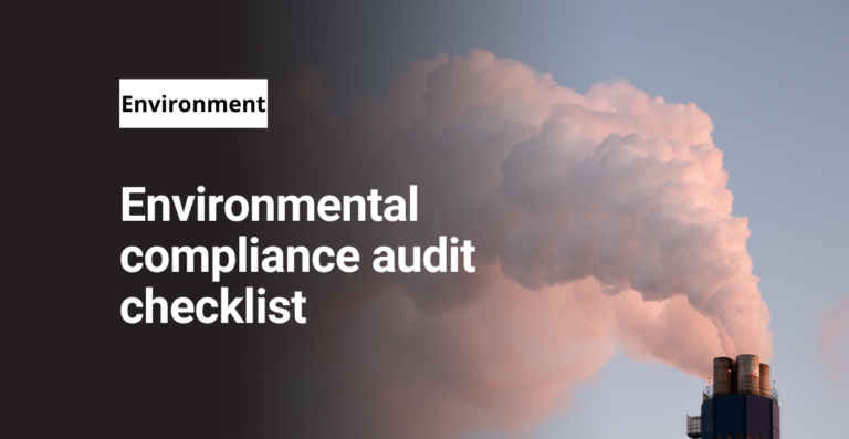 Environmental compliance audit checklist