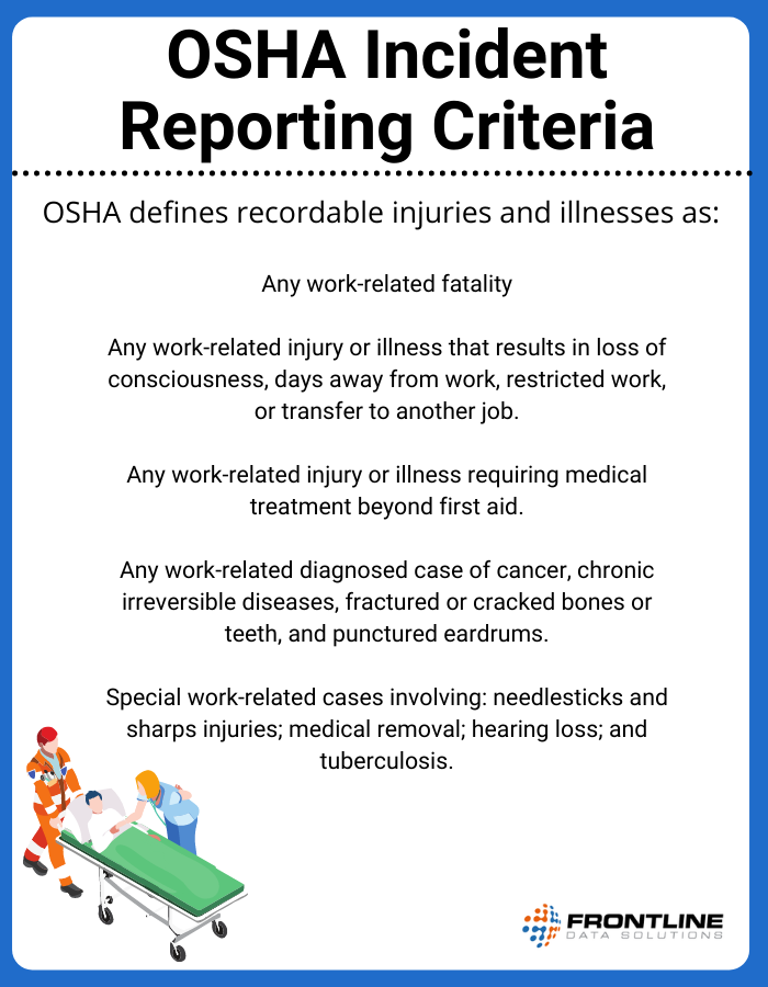 OSHA incident reporting criteria
