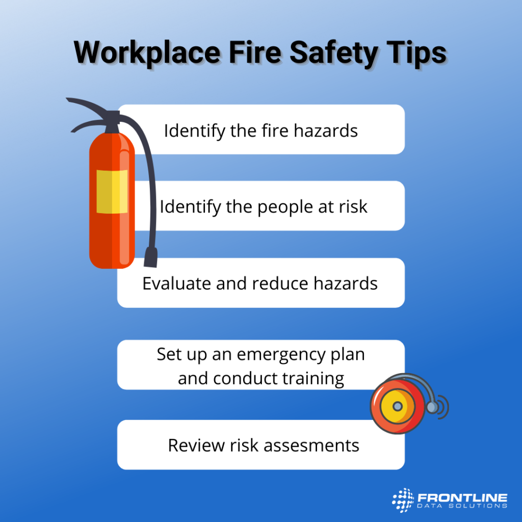 A list of workplace safety tips