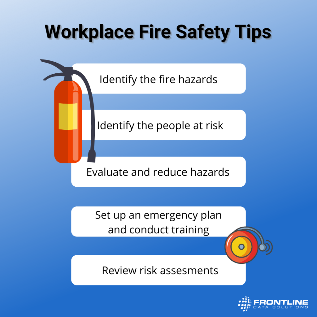 Workplace Fire Safety Tips | Frontline Data Solutions