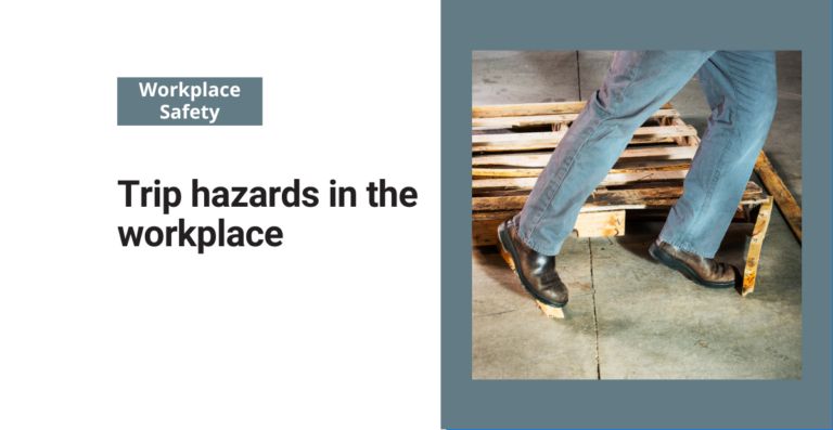 Trip hazards in the workplace