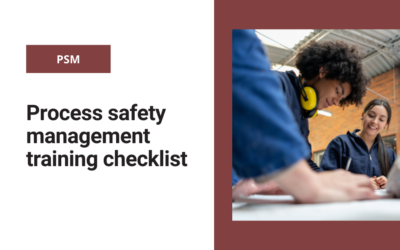 Process safety management training checklist