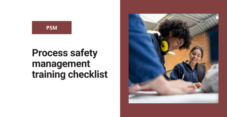 Process safety management training checklist