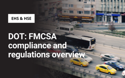 DOT: FMCSA compliance and regulations overview