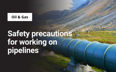 Safety precautions for working on pipelines