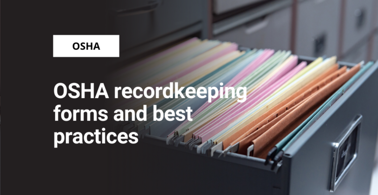 OSHA recordkeeping forms and examples