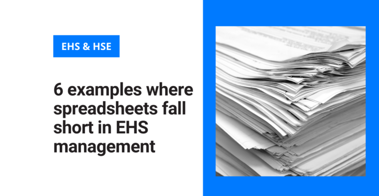 6 examples where spreadsheets fall short in EHS management
