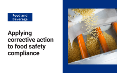 Applying corrective action to food safety compliance