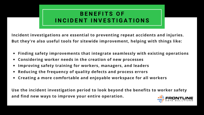 benefits of incident investigations