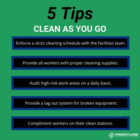  Adopting a clean as you go policy | Frontline Blog