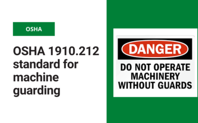 OSHA 1910.212 standard for machine guarding