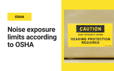 Noise exposure limits according to OSHA