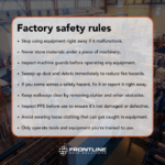 43 Factory Safety Rules to Follow and Enforce