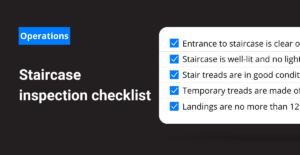 Interior Railing Inspection Form Staircase Inspection Checklist - Frontline Data Solutions