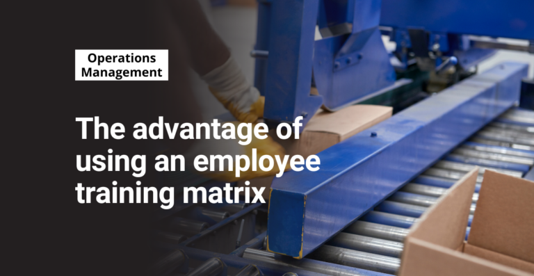 The advantage of using an employee training matrix