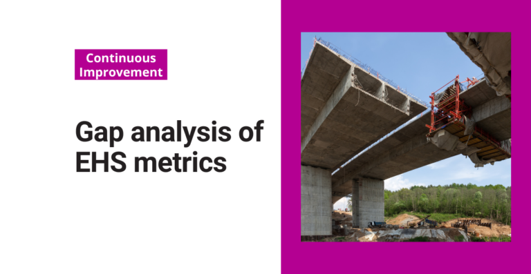 Gap analysis of EHS metrics