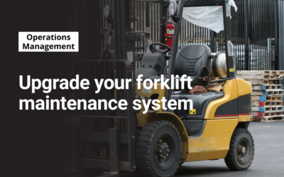 Upgrade your forklift maintenance system