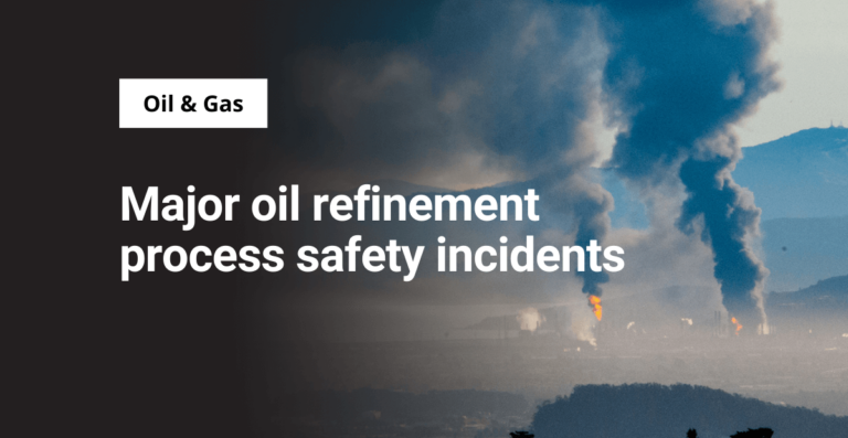 Major oil refinement process safety incidents
