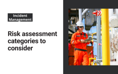 Risk assessment categories to consider