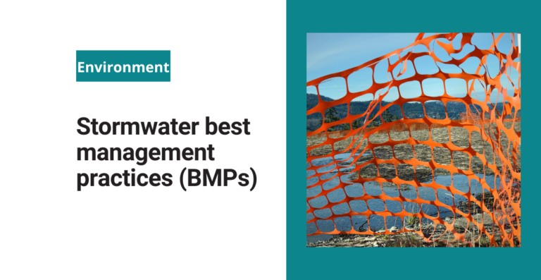 Stormwater best management practices (BMP)