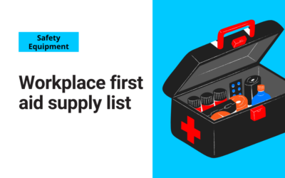 Workplace first aid supply list 