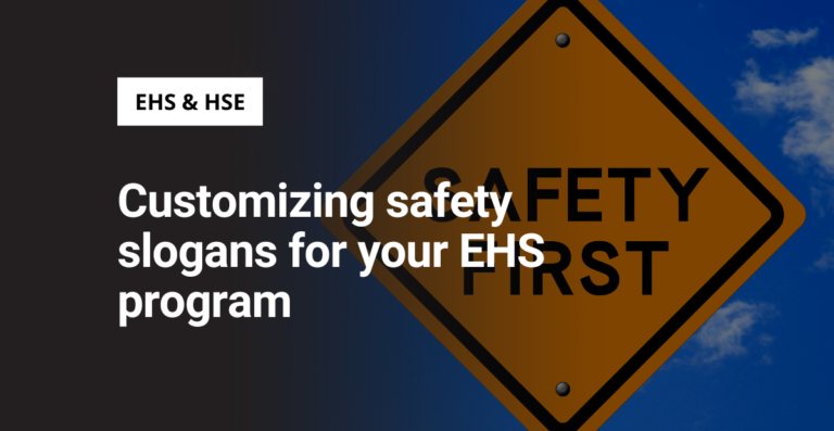 Customizing safety slogans for your EHS program