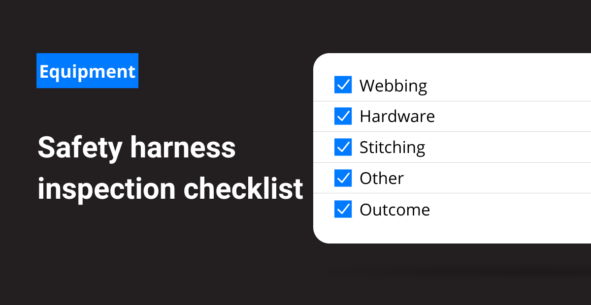 Safety Harness Inspection Checklist Frontline Data Solutions