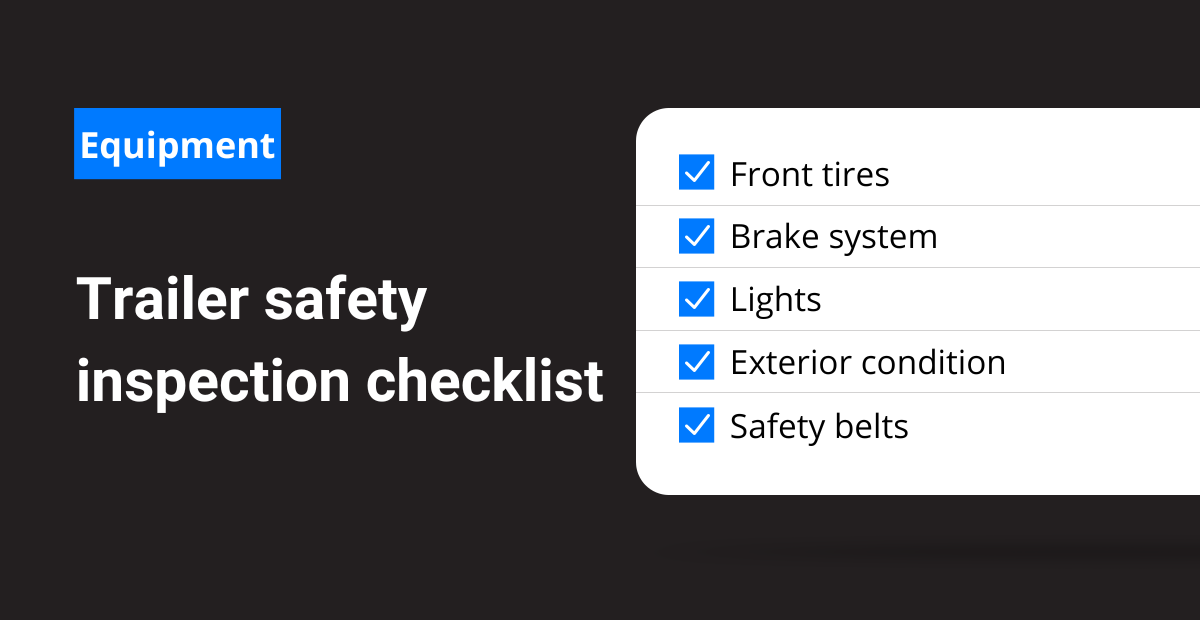 Trailer Safety Inspection Checklist Frontline Data Solutions