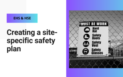 Creating a site-specific safety plan