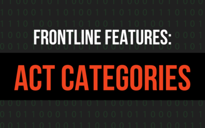 Frontline Features: ACT Categories