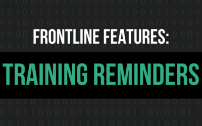 Frontline Features: Training Reminder Email
