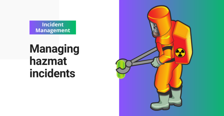 Managing hazmat incidents and documenting the outcomes