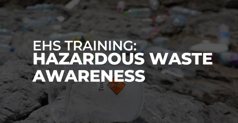 Hazardous Waste Awareness Training | Video
