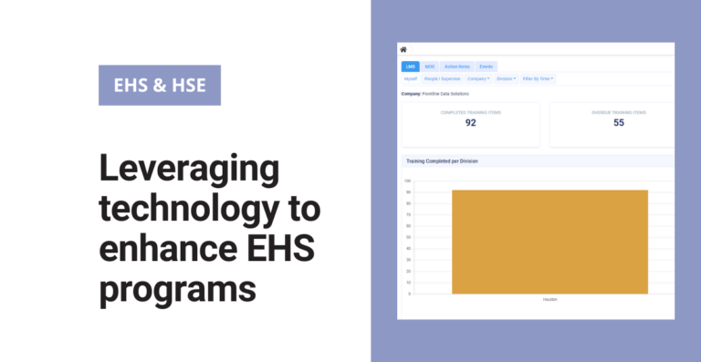 Leveraging technology to enhance EHS programs