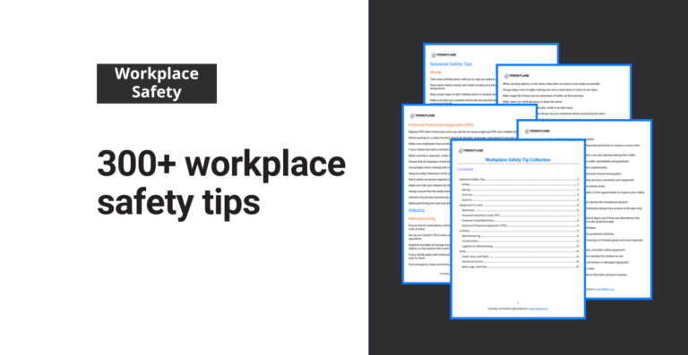 300+ safety tips for the workplace