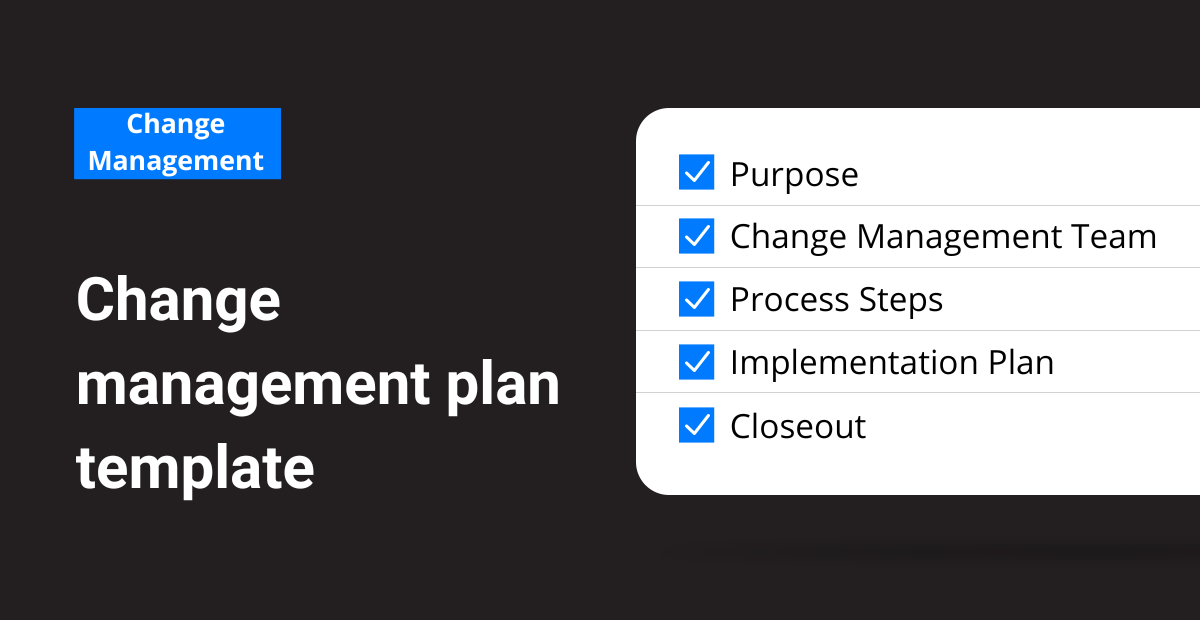 Change Management Plan Template - Frontline Data Solutions