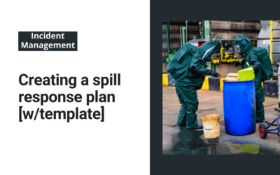 Creating a spill response plan [w/template]