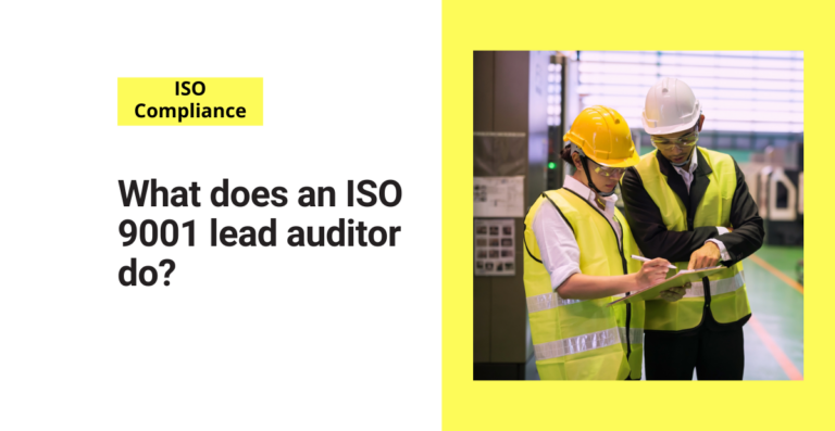 What does an ISO 9001 lead auditor do?