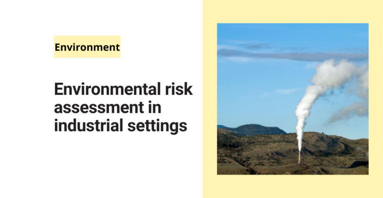 Environmental risk assessment in industrial settings