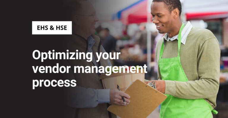 Optimizing your vendor management process