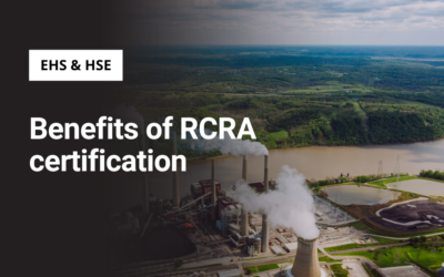 Benefits of RCRA certification