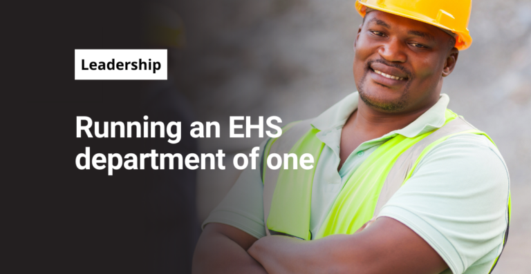 Running an EHS department of one