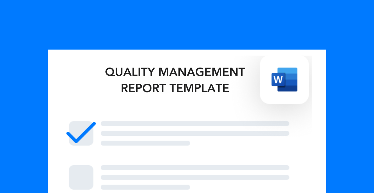 Quality Management Report Template Frontline Data Solutions Quality Management Report Template Frontline Data Solutions