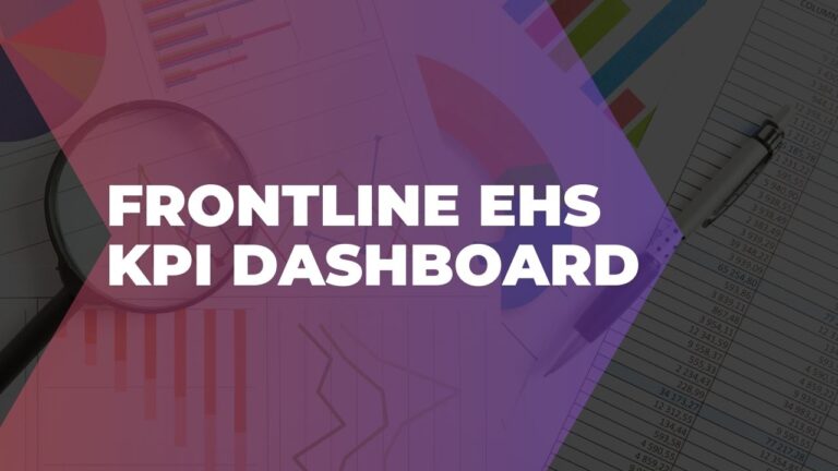 Frontline EHS KPI dashboard