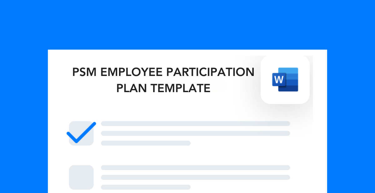 Psm Employee Participation Plan Template Preview