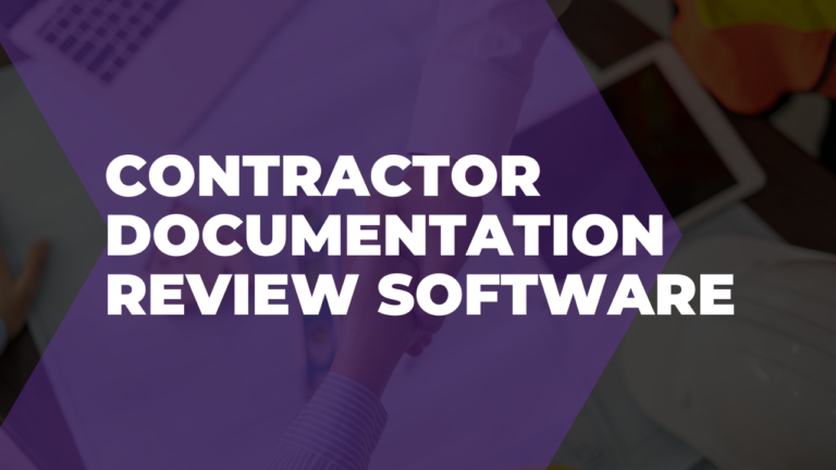 Contractor documentation review software